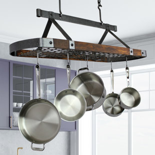 Pot Racks You Ll Love In 2019 Wayfair Usa Handcrafted Signature Oval Hanging Ceiling Pot Rack