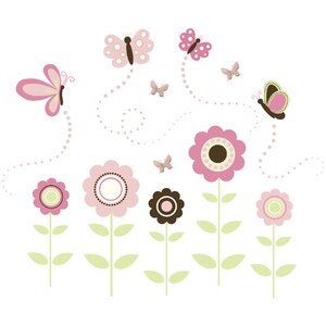 Wall Art Kit Butterfly Garden Wall Decal