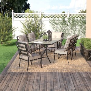 Sweetman 7 Piece Outdoor Dining Set with Cushion