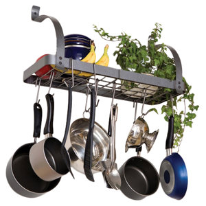 RACK IT UP! Bookshelf Wall Mounted Pot Rack