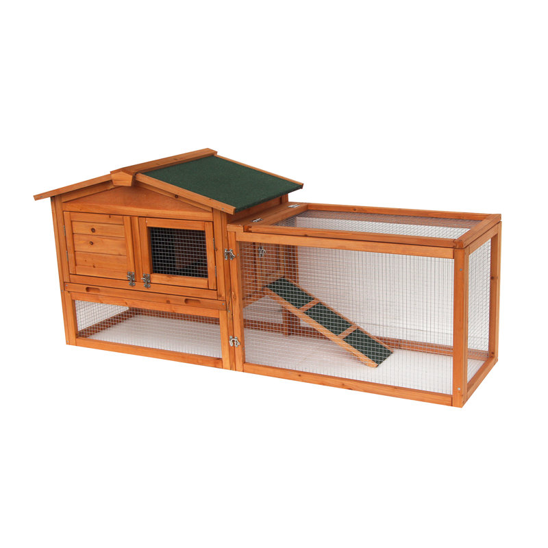 Lovupet 62 Coop Rabbit Hutch Wood En Tractor For Small Lovupet 62 Coop Rabbit Hutch Wood En Tractor For Small Animals Reviews Wayfair