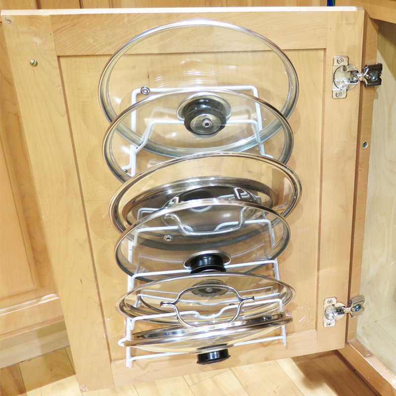 Rebrilliant Evelots Cabinet Door Wall Pot Lid Storage Rack