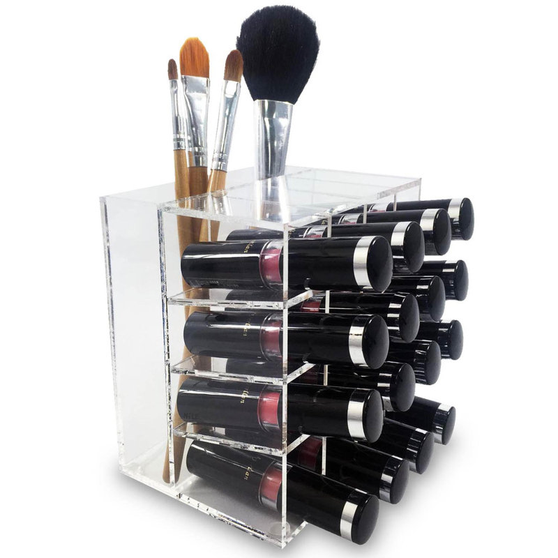 Rebrilliant Lipstick Rack Storage Display Makeup Cosmetic Organizer