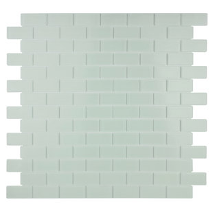 White Quartz Tile Wayfair Quartz 0 75 X 1 63 Gl Mosaic Tile In White