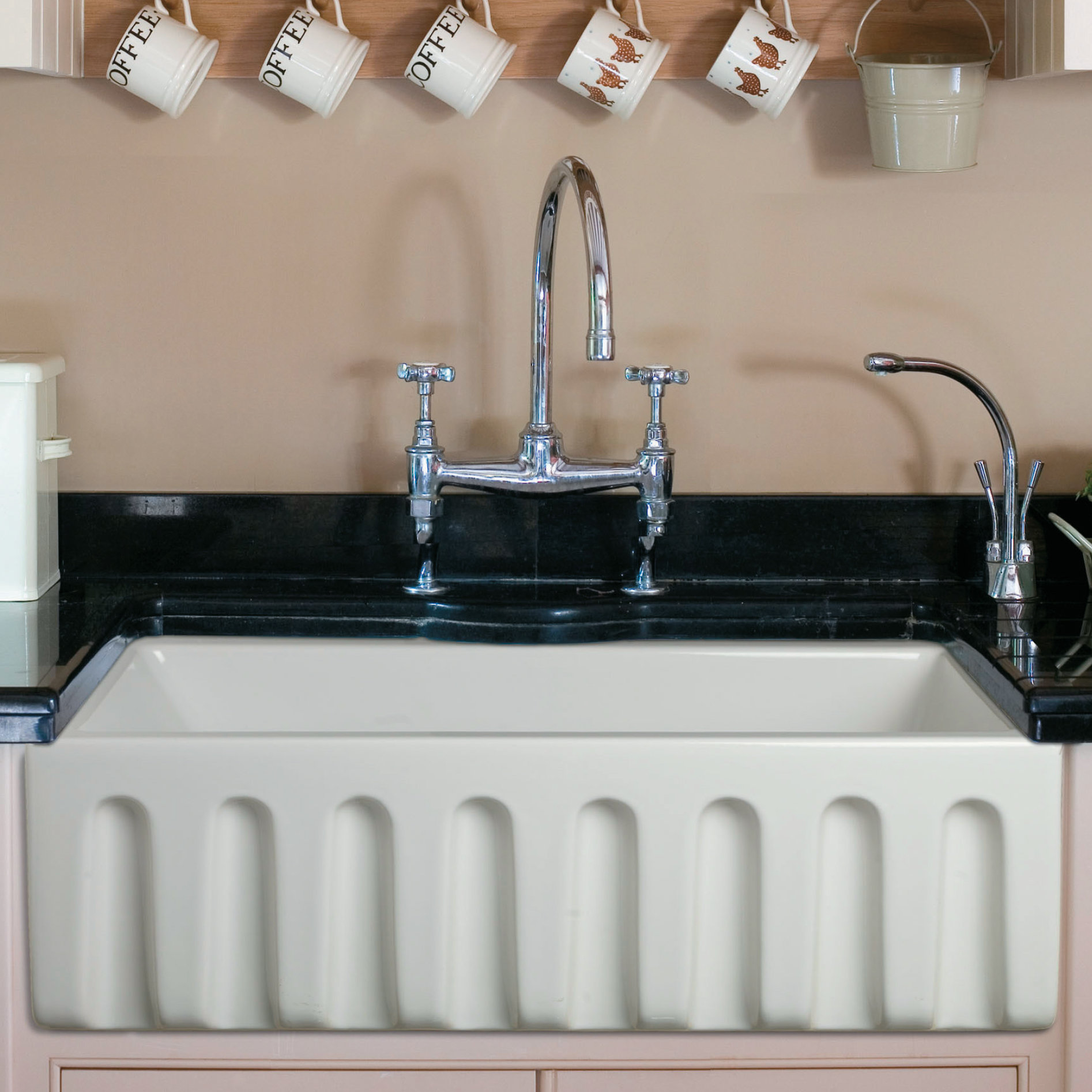 Alfi Brand Reversible Single Bowl Fireclay Farm 30 L X 10 W Ab3018hs W Reversible Single Bowl Fireclay Farm 30 L X 10 Farmhouse Kitchen Sink