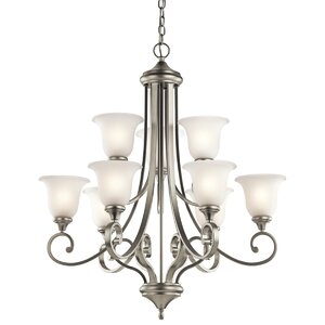 Bretton 9-Light Shaded Chandelier