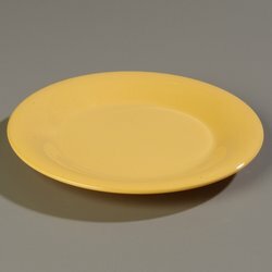 Carlisle Food Service Products Sierrus 10.5" Melamine Wide Rim Dinner Plate (Set of 12)