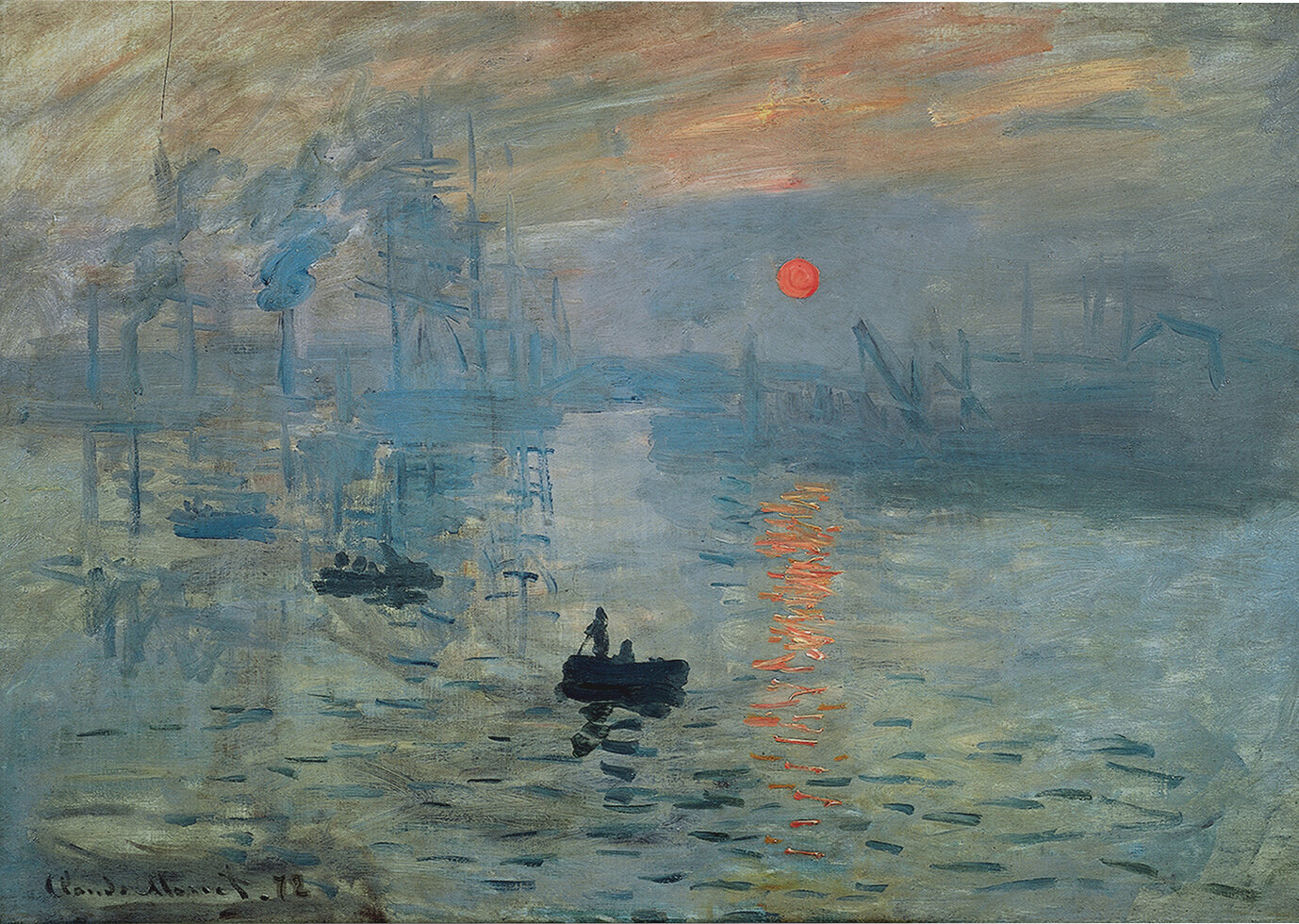 Charlton Home 'Impression Sunrise' by Claude Monet Painting Print on ...