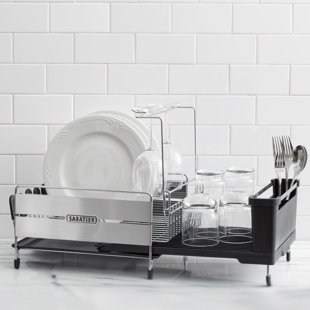Dish Racks Drainers You Ll Love Wayfair Expandable Stainless Steel Dish Rack