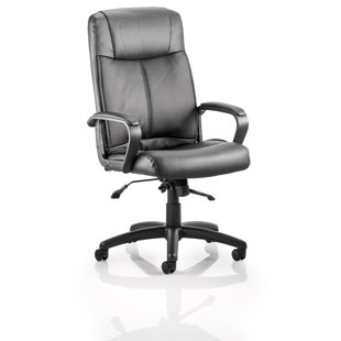 Genuine Leather Office Chairs Wayfair Co Uk Poros High Back Leather Executive Chair