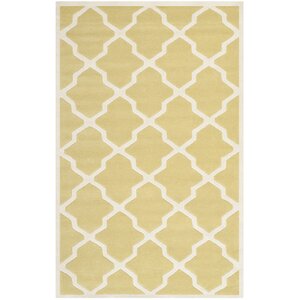 Wilkin Light Gold/Ivory Area Rug