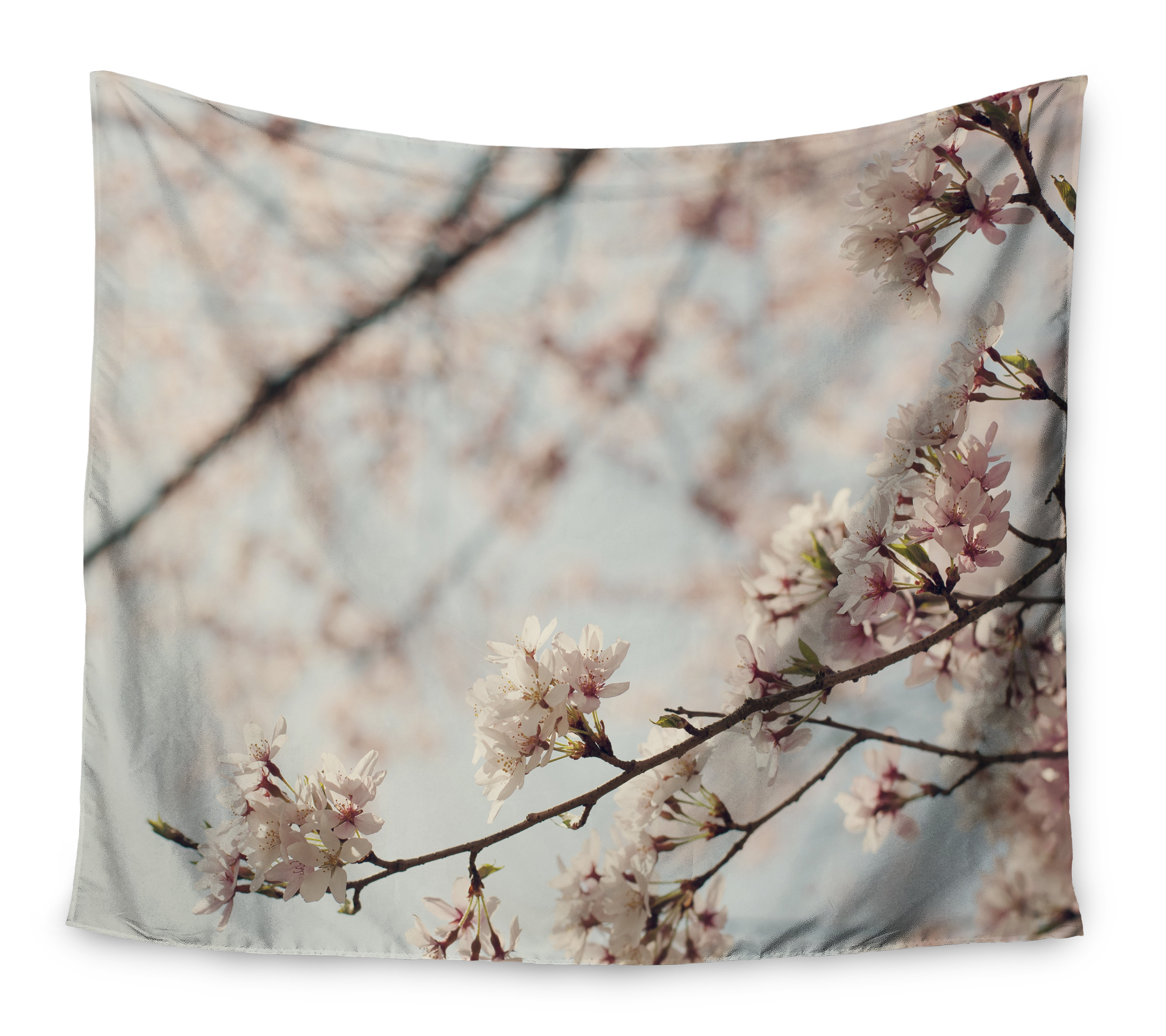 Anese Cherry Blossom By Catherine Mcdonald Wall Tapestry Anese Cherry Blossom By Catherine Mcdonald Wall Tapestry