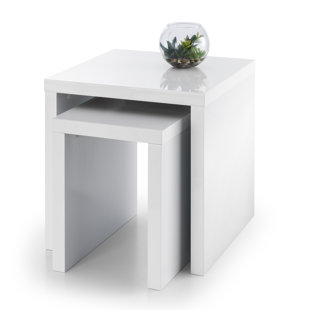 White High Gloss Side Table Wayfair Co Uk Save