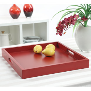 Red Decorative Trays You Ll Love Wayfair Quickview