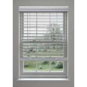 Custom Cordless Faux Wood Venetian Blind