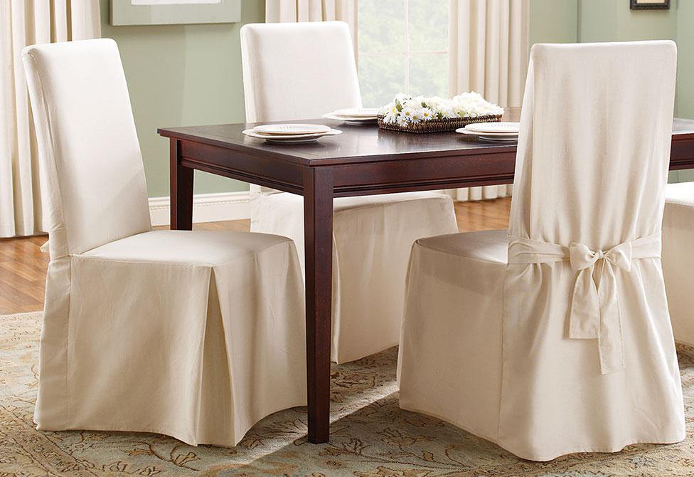 Sure Fit Cotton Duck Box Cushion Dining Chair Slipcover Reviews Sure Fit Cotton Duck Box Cushion Dining Chair Slipcover Reviews