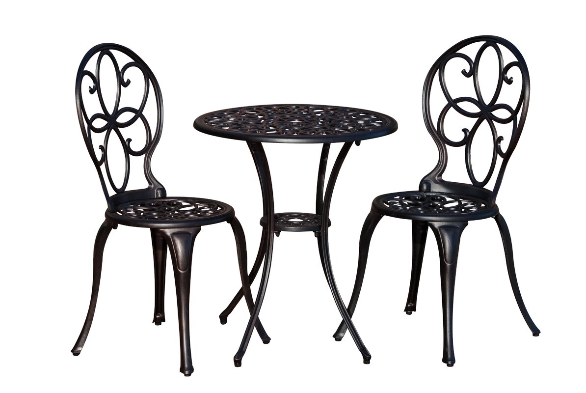 PatioSense 3 Piece Bistro Set Reviews Wayfair   3 Piece Bistro Set 