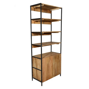 Narrow Less Than 20 Inches Tall Greater 80 Bookcases Open Plus Closed Storage Unit Standard Bookcase