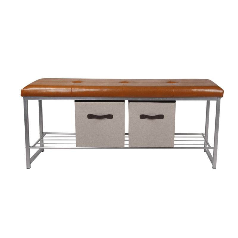 Ebern Designs Orvis Leather Bedroom Storage Bench & Reviews | Wayfair Ebern Designs Orvis Leather Bedroom Storage Bench & Reviews | Wayfair