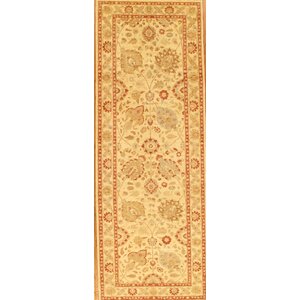 Ferehan Hand-Knotted Beige Area Rug