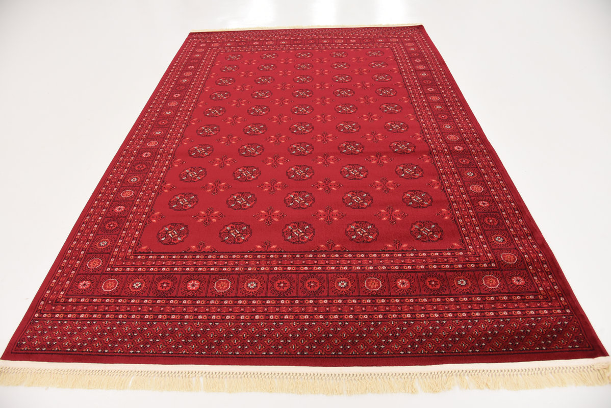 World Menagerie Kowloon Dark Red Area Rug & Reviews Wayfair