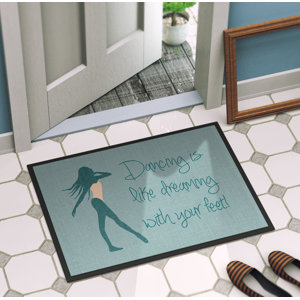 Dancing is Like Dreaming Indoor/Outdoor Doormat