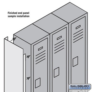 12 Inch Deep Bench Wayfair Finished End Panel For 6 Feet High 12 Inch Deep Metal Locker Gray
