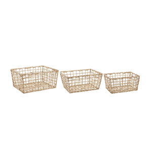 3-tlg. Korb-Set aus Metall von dCor design