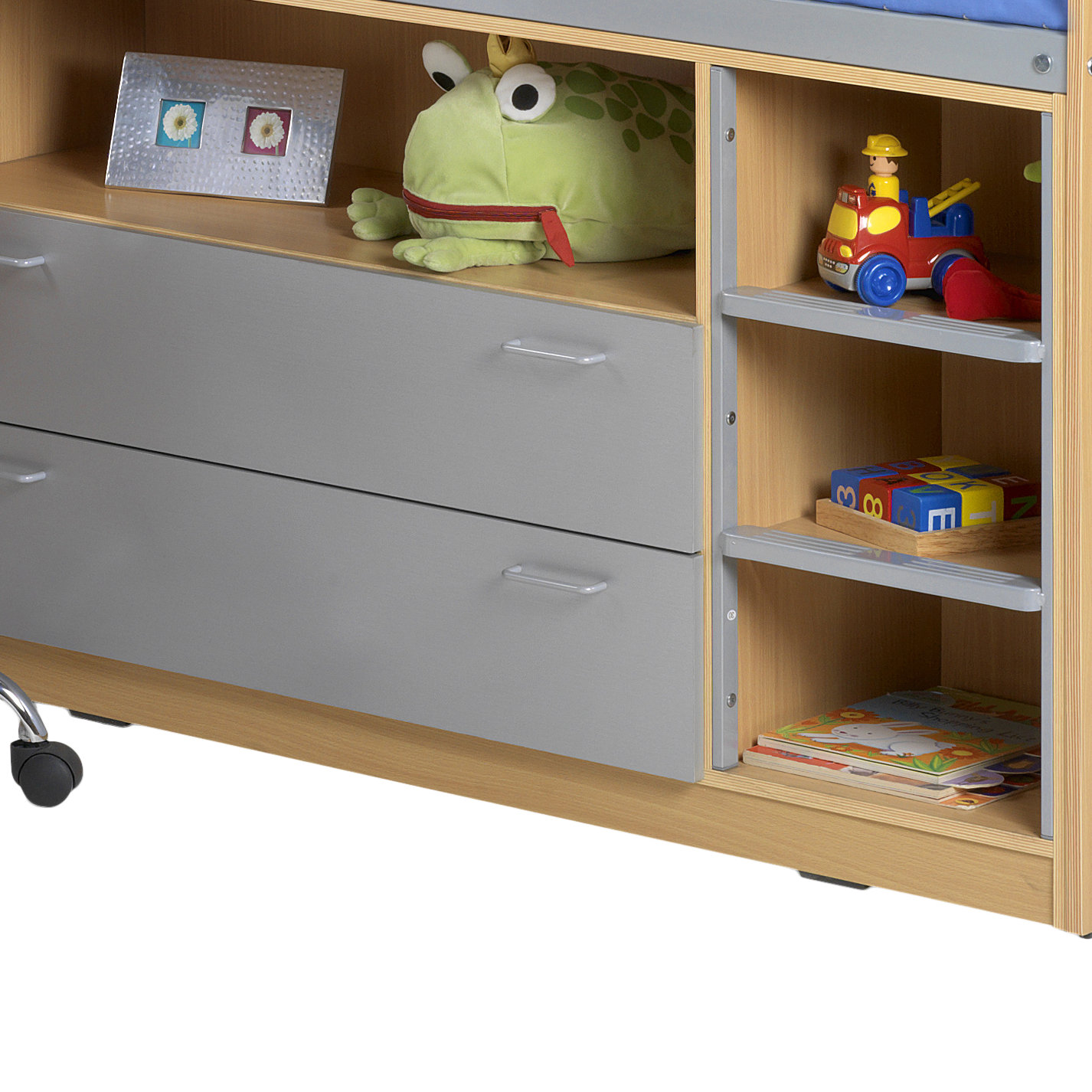 Viv + Rae Single Mid Sleeper Bed with Storage & Reviews Wayfair.co.uk