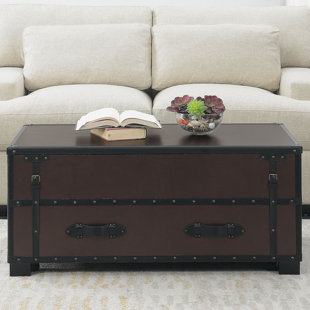 Leather Faux Coffee Tables You Ll Love Wayfair Save