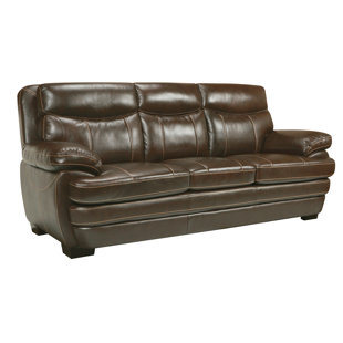 Semi Aniline Leather Sofa Wayfair Suber Leather Sofa