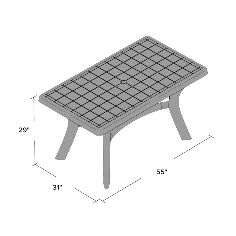 Red Barrel Studio Snake River 55" Dining Table & Reviews Wayfair