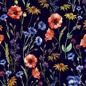 Wonderful Wildflowers Removable 5' x 20