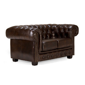 Sofa Chesterfield aus Echtleder von Massivum