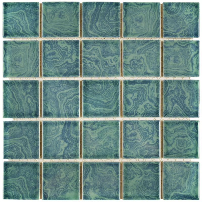 Elitetile Utopia 2 X Porcelain Mosaic Tile In Green Reviews Utopia 2 X Porcelain Mosaic Tile In Green