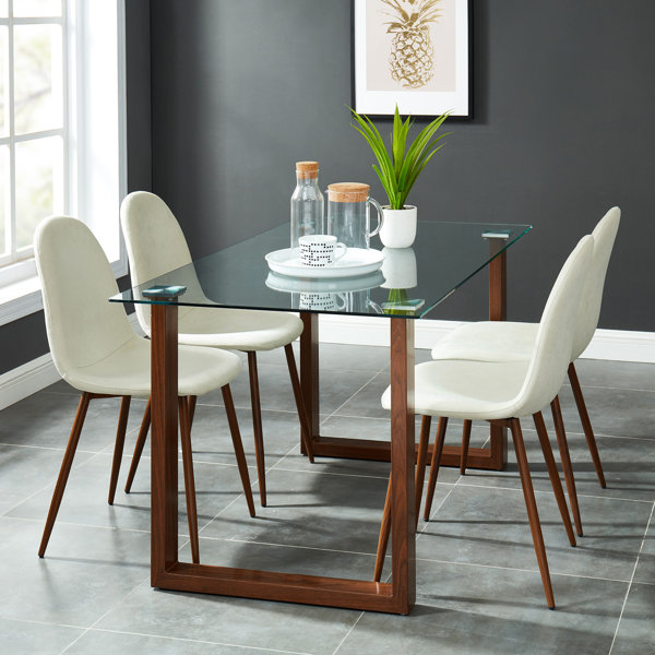 Wrought Studio Peggie Contemporary 5 Piece Dining Set Wayfair