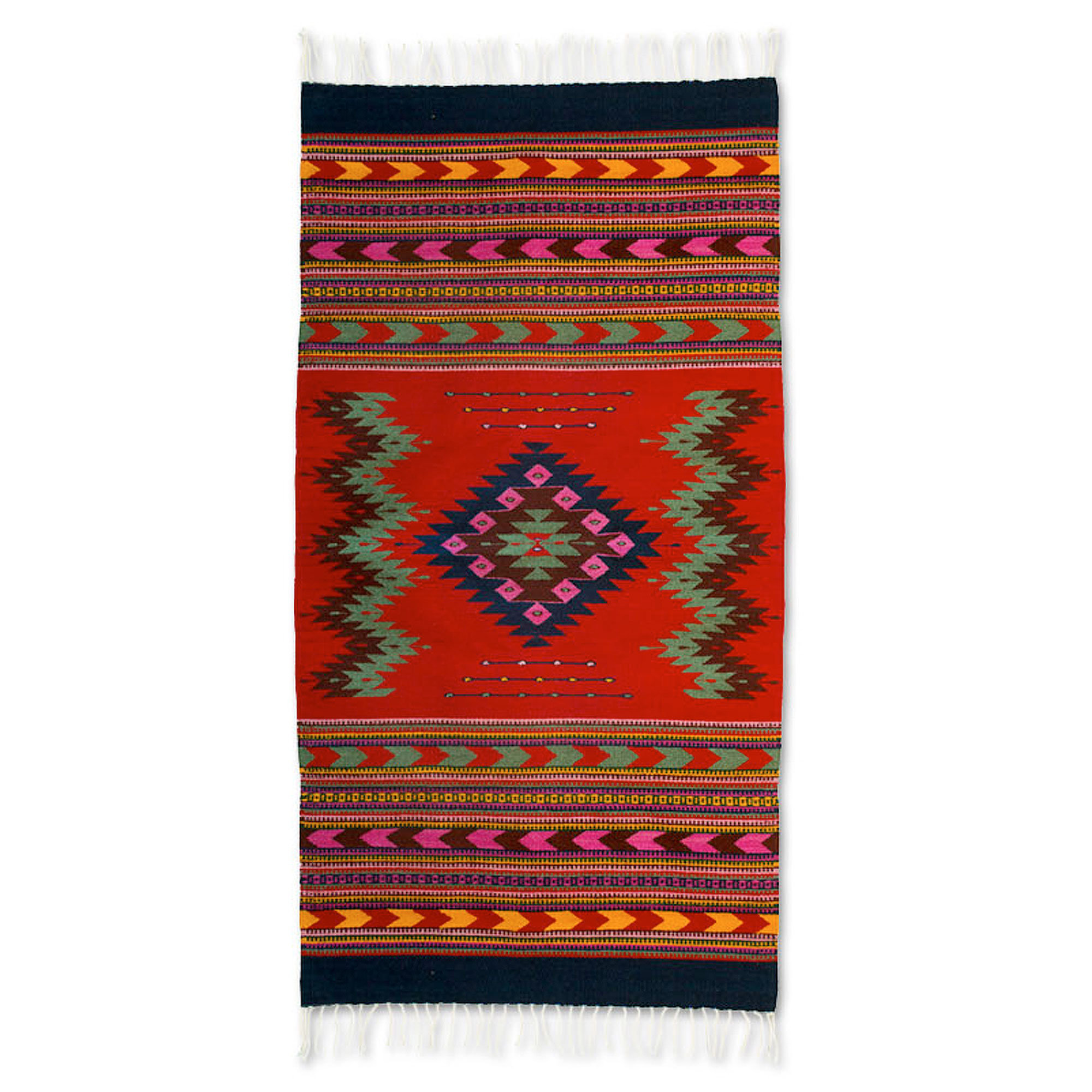 Novica Fair Trade Hand Woven Red Area Rug Wayfair