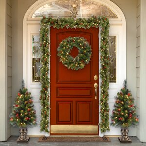 Spruce Pre-Lit Garland with 50 LED Lights