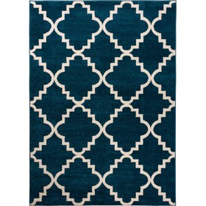 Lewis Lattice Blue Area Rug