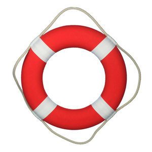 Buy Walkertown Painted Decorative Lifering with White Bands!