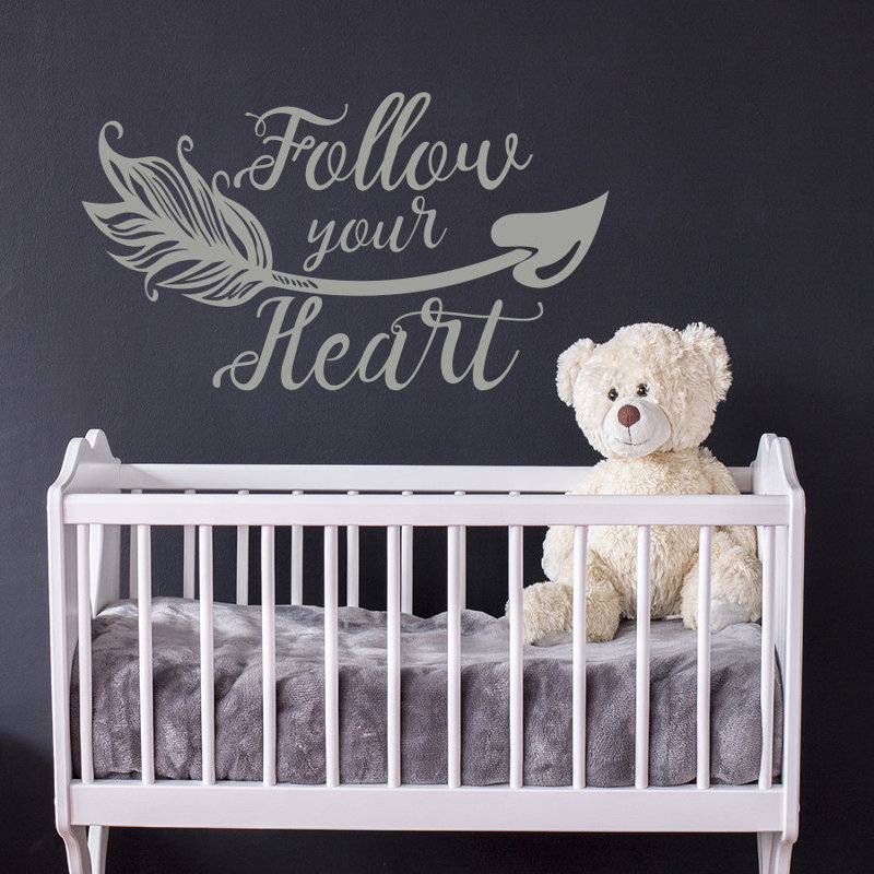 Decal House Follow Your Heart Wall Vinyl Boho Arrow Nursery Quotes Follow Your Heart Wall Vinyl Boho Arrow Nursery Quotes Decal