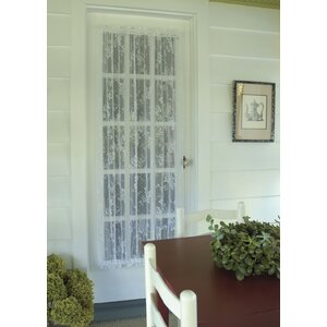 Ivy Graphic Print & Text Sheer Rod pocket Single Curtain Panel