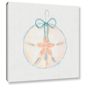 'Christmas on the Coast' Square Painting Print on Wrapped Canvas