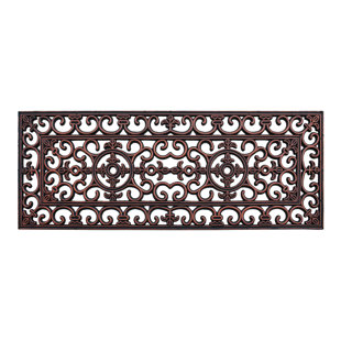 Extra Large Rubber Doormat Wayfair Paxton Rubber Iron Elegant Large Doormat
