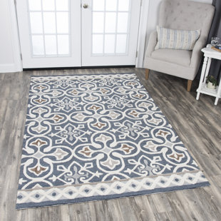 Farmhouse Rugs Birch Lane Nordmeyer Hand Tufted Blue Gray Area Rug