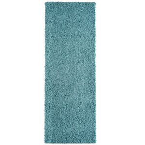 Modern Blue Aqua Shag Area Rug