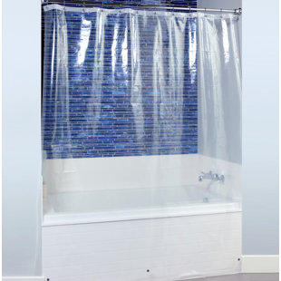 84 Inch Shower Rod Wayfair Microban Peva Shower Curtain