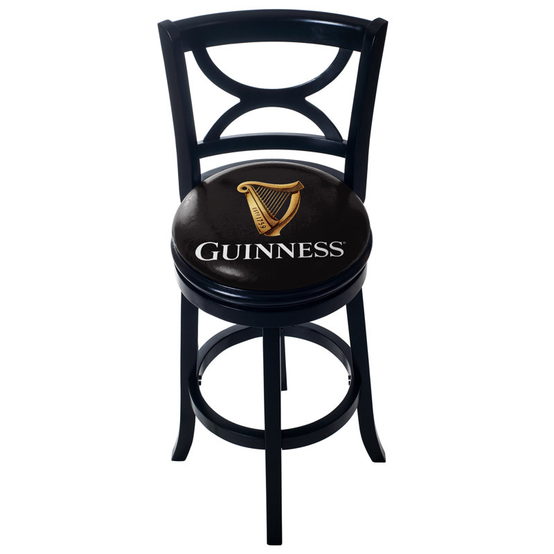 Trademark Global Guinness Wood Swivel Bar Stool With Back Reviews Guinness Wood Swivel Bar Stool With Back
