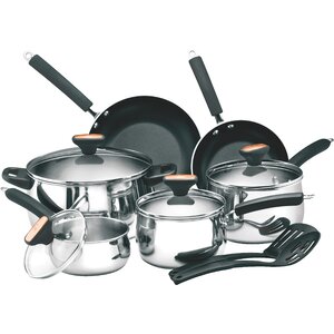 8-Piece Non-Stick Stainless Steel Cookware Set