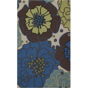 Avis Blue Indoor/Outdoor Area Rug